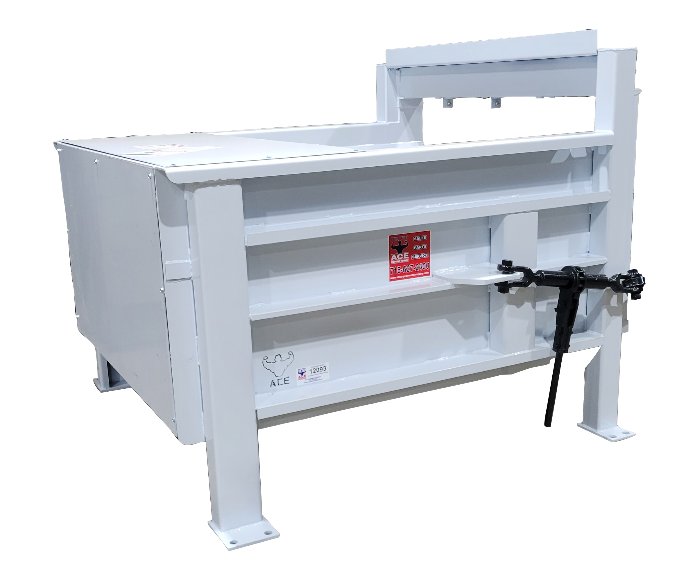 Ace Equipment Company small stationary industrial compactor is perfect for facilities with limited space